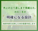 公庫フォーマットに頼らない独自の計画書作成します 融資のためだけで終わらない事業の成功を考えた計画書 イメージ5