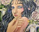 女性の油絵描きます お待ちかね！独学で手に入れた独創性のある画風の油絵！ イメージ1