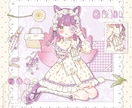 ふんわり優しい！おしゃれ可愛いイラストお届けします SNSアイコンやグッズなど幅広い用途に！衣装デザインも◎ イメージ7