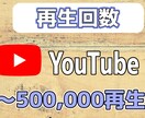 Youtube動画を宣伝して再生回数増やします 1万～50万回 収益化用 60日間減少保証 宣伝 イメージ1
