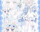 きらふわな目を引く詰め込みイラスト描きます Vtuberさんのキービジュアルやサムネ素材などに！ イメージ6