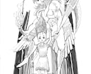 線画のモノクロイラスト描きます 雰囲気のある線画イラストであなたのお手伝いさせてください イメージ3
