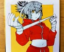 白黒のアナログイラストの販売をしてます 強い女性や神話イメージのキャラのイラストを描くのが好きです。 イメージ1