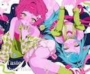キラキラポップな可愛い女の子を描きます グッズ、記念イラストにおすすめです！！ イメージ1