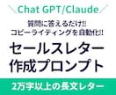 高品質なセールスレターが簡単に書けます 20,000文字以上の本格セールスレターが作れるプロンプト イメージ1