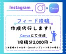 インスタフィード投稿作成代行いたします テンプレートや投稿したい台本も決まっているのに時間が無い方 イメージ1