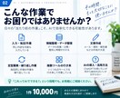 面倒な業務をAIで効率化しまます 毎日の繰り返し作業を、AIで減らす方法を設計します イメージ2