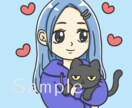 目を惹く！シンプルでかわいいイラストお描きします SNSのアイコンやブログにオリジナルイラストをお探しの方に！ イメージ6