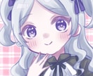 可愛い絵柄のアイコン・ミニキャライラスト描きます キラキラした少女のイラストが得意です。商用利用料込。 イメージ7