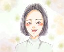 あなたにあった色合いと絵柄をご提案します おしゃれ可愛い水彩風イラストで、貴方の魅力を引出します！ イメージ6