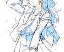 アニメ原画風のイラスト制作致します 個人鑑賞、プレゼント、サムネイル、SNSアイコンヘッダーなど イメージ1