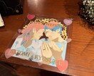 切り絵ウェルカムボードお作りします 結婚式に合わせた淡い色合いの、重ね張りの切り絵です イメージ4