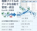 Excel集計・転記作業を自動化します 面倒なExcel作業をボタン1つで完了できます イメージ3