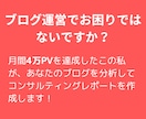 月間4万PVを達成したブロガーがコンサルをします 確かな技術と知識で、コンサルティングレポートを作成します。 イメージ1