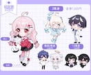 かわいいデフォルメイラスト描きます 3等身~1.5等身のデフォルメキャラクターイラスト イメージ2