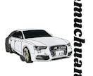 大切な愛車のイラストオーダー承っております 背景色や文字色、フォント無料でご希望お伺いします！ イメージ2