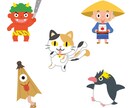 ゆるくてかわいいキャラクター作成します 【30年以上の実績！】経験豊富なプロがキャラを作成します！ イメージ8