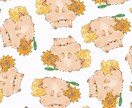 もふもふな動物イラスト作成致します ご自宅のペット、オリジナルキャラクター、他対応可能です イメージ5