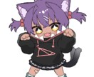 最短即日納品！可愛いちびきゃらを描きます ガサガサ線画でゆるっとかわいく！商用利用OK！ イメージ3