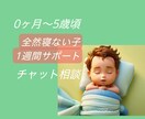夜寝かしつけにお困りの方お話聞きます 1週間チャット相談 可能な限り即時対応致します イメージ1