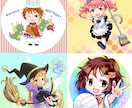 アニメよりの人物イラスト描きます 表紙やグッズ用に♪モノクロ絵やミニキャラ〜頭身高めも対応可能 イメージ8