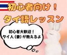 初心者向け! タイ語レッスン ネイティブが教えます ゼロから始めるタイ語レッスン どなたでも気軽に楽しく！ イメージ1