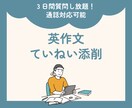 質問OK｜通話で解説可能｜英作文添削します 表現や文法の解説もそえて添削します イメージ1