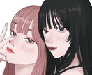 クールで可愛い女の子描きます 配信やsnsアイコンに可愛い子を是非！！ イメージ2