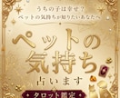 うちの子は幸せ？ペットの気持ちを占います ペットさんが伝えたい想いをお届けします イメージ1