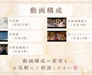 上品でおしゃれなオープニングムービー作ります 洗練された大人ウェディング｜上品な大人花嫁さまにおすすめ イメージ4