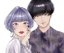 SNSアイコン描きます 髪の色や目の色など自由な色で塗ります！ イメージ10