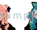 イラストMV、歌ってみた等のイラスト描きます キャラデザ、衣装デザイン可。かわいい女の子ならお任せあれ！ イメージ3