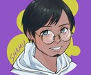 SNSなどに使える♪あなただけのアイコン描きます まずは事前のお見積りだけでもOK◎写真を元にした似顔絵も対応 イメージ2