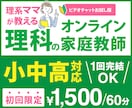 初回限定！小中高の理科のオンライン家庭教師します わかりやすいと好評！初回の方用の割引購入枠です イメージ1