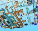 建築設備の施工図代行しますます プロット図、梁・スラブスリーブ図、配管図、機械室(Tfas) イメージ7