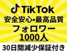 TikTokフォロワー1000人増やします 超格安！TikTokフォロワー1000人増加！ イメージ1