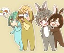 商用OK/デフォルメイラスト制作します グッズ制作やアイコンなどデフォルメイラストいかがでしょうか？ イメージ3