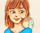 人物・動物をモチーフとしたアイコンをつくります 無料修正あり！女性や中性的な人物／動物全般のイラストが得意 イメージ7