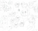 実績用低価格☆　かわいいペットのイラストを描きます 犬、猫、爬虫類、昆虫なんでも承ります。 イメージ3