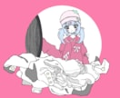 かわいい歌ってみた用イラスト描きます ちょい病み・かわいい女の子を描きます！ イメージ2