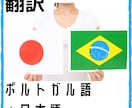 ブラジルポルトガル語→日本語に翻訳します ブラジル人夫と日本人妻で翻訳します イメージ1