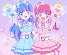 かわいい女の子や男の子のイラスト制作します SNS用画像/アイコン/配信活動/似顔絵などに イメージ1