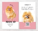 ポップでおしゃれなうちの子・ペット名刺制作します 印刷代込み100枚！オフ会・イベントで大活躍♩ イメージ2