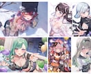 立ち絵や一枚絵、ミニキャラ等を描きます 可愛く且つ綺麗めのイラストを描きます イメージ8