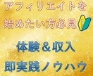 アフィリエイト体験感覚で副収入を得る方法を教えます これからアフィリエイトを始めたい方はコレで感覚を掴んで！ イメージ1