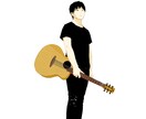 あなたの大切な楽器とあなたをイラストにします 楽器×人　専門イラスト　あなたの大切な楽器を忠実に イメージ3