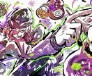 極彩色×躍動感｜和風中華アジアンダーク描きます 視線を奪う極彩色×躍動感あふれる一枚絵を制作します イメージ3