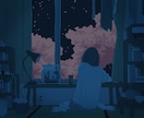 温かくて無機質、どこか儚いイラストを描きます 本の挿画、CDジャケットやKVなど、作品の物語・世界観の表現 イメージ3