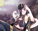上半身のカッコ可愛いイラスト描きます ぱっと目を引くようなアイコンやサムネイルにしませんか？ イメージ3