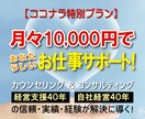 良い時も　悪い時も　ブレない貴方を　サポートします ココナラ利用者が上手く舵取り出来るように、常にプロがサポート イメージ1